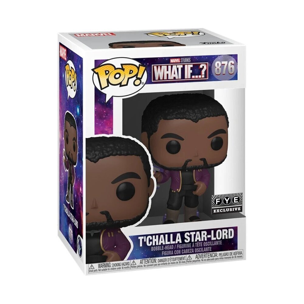 Funko Pop! Marvel: What If…? – T’Challa Star-Lord #876 Vinyl Figure (FYE Exclusi